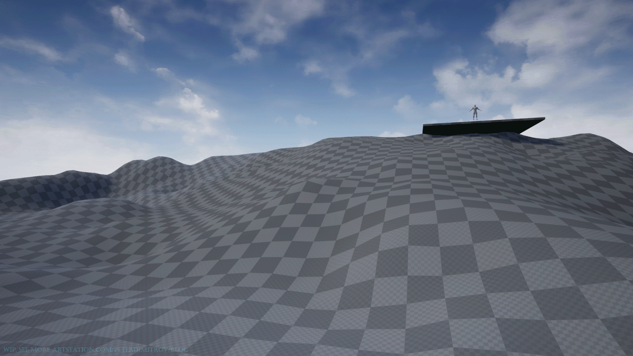 Animated progression gif, combining static screenshots into a timelapse where you can see the blockout take shape and the lights progress further.